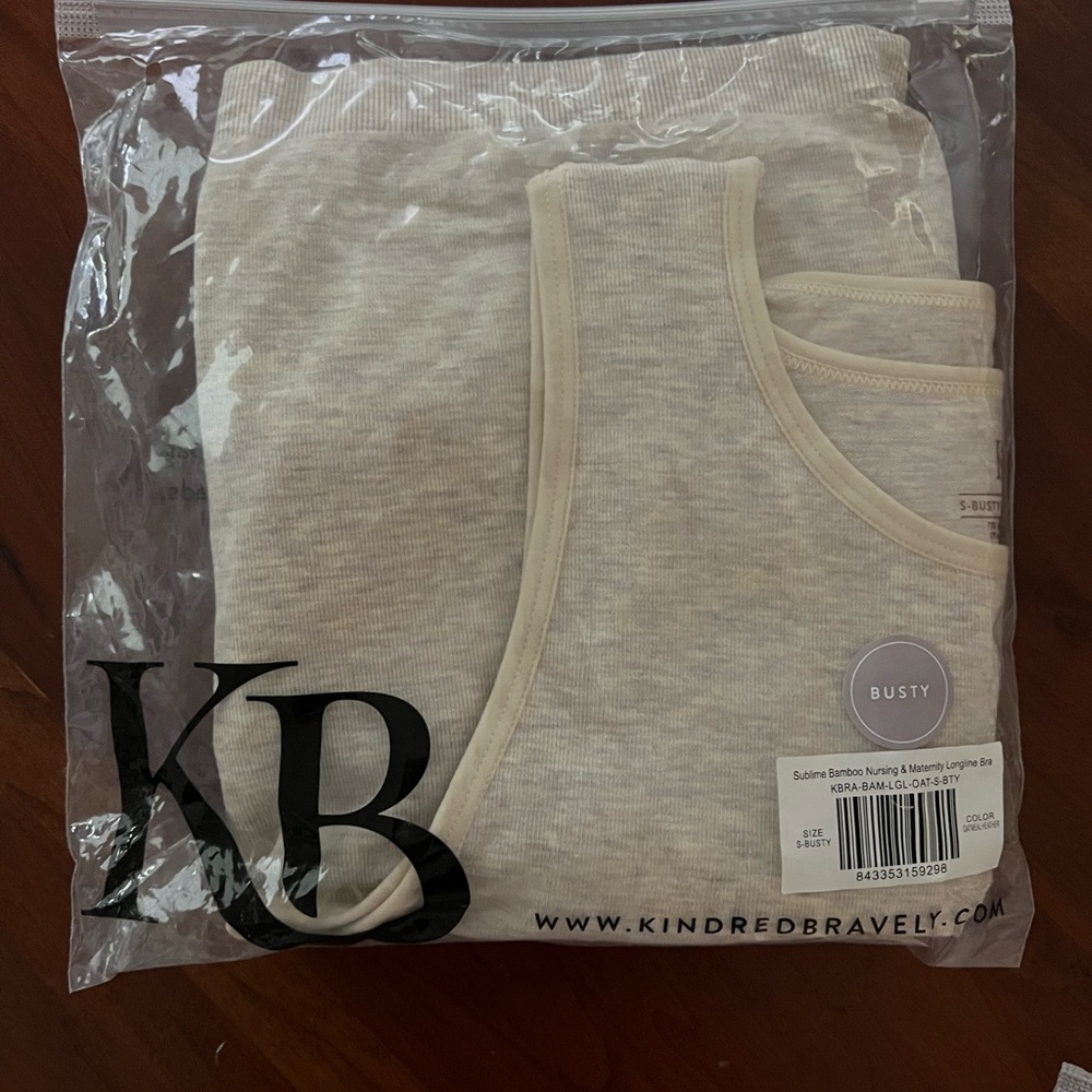 Kindred Bravely Sublime® Bamboo Maternity & Nursing Longline Bra Top S-Busty